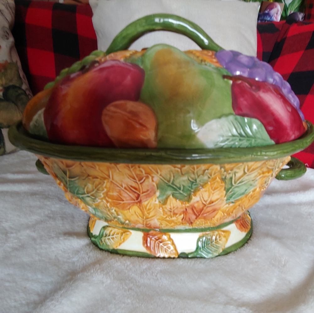 VINTAGE Cooks Club Fall Soup Tureen without Ladle